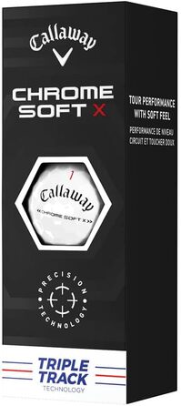 Гольф м'ячі Callaway Chrome Soft X 2022, преміум якість