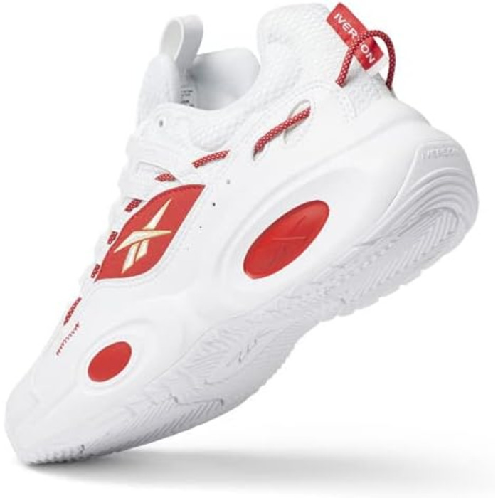 Баскетбольне взуття Reebok Unisex Lösung Mitte, 36 EU, білий, Vector Blue, Matte Gold