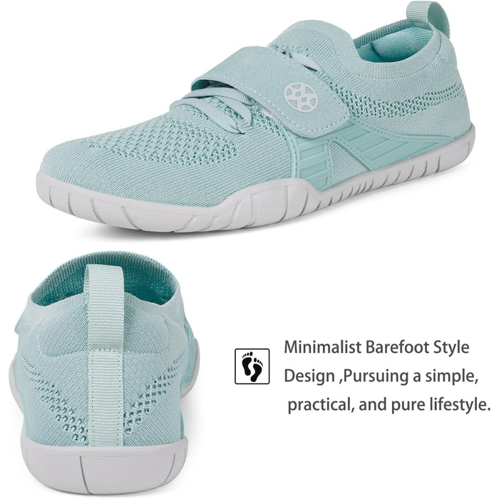 Eagsouni Барфутижні кросівки для чоловіків та жінок, фітнес, Outdoor, зручні, легкі, дихаючі, широка передня частина, спортивні, для бігу по вулицях, антиковзаючі, розмір 38 EU, зелені