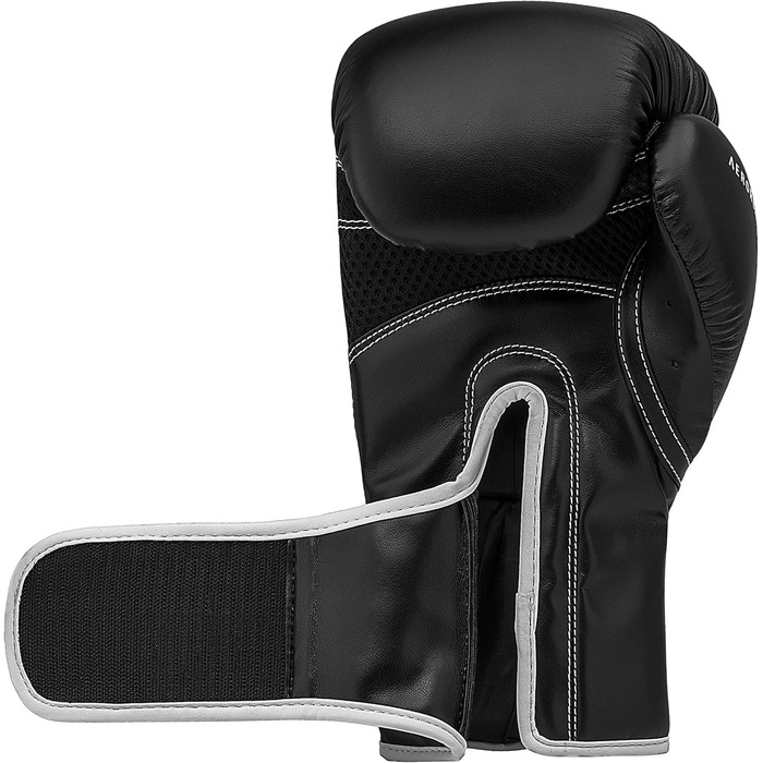 Боксерські рукавички adidas Hybrid 80 8oz чорні/білі для боксу, кікбоксингу, ММА та тренувань
