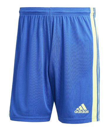 Чоловічі спортивні шорти adidas M 3s Ft SHO, сині з жовтими смугами, розмір M