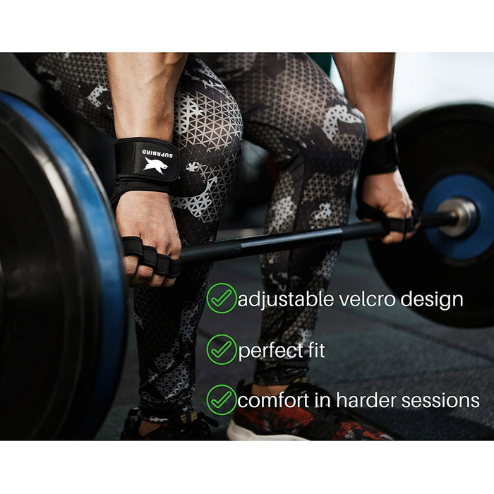 Фитнес рукавички з підтримкою зап'ястя, спортивні рукавички для тренувань чоловічі/жіночі для залу, силових тренувань, важкої атлетики, спорту, бодібілдингу