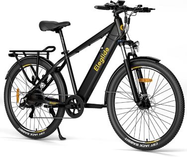 Електровелосипед Eleglide T1 27.5'' для міста та трекінгу, акумулятор 13Ah, запас ходу 100 км, мотор 250 Вт, 7 швидкостей Shimano, для жінок і чоловіків, подвійні дискові гальма