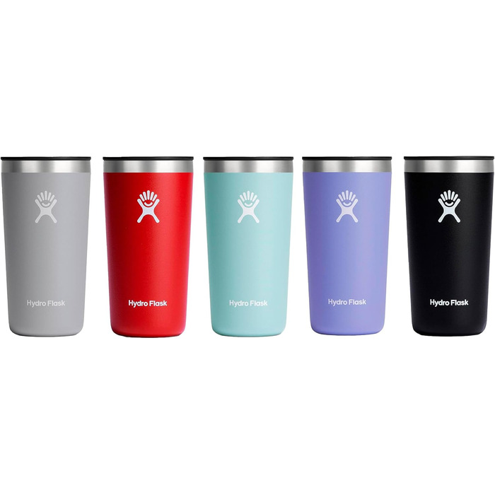 Термочашка HYDRO FLASK 473 мл з кришкою, вакуумна, з нержавіючої сталі, для напоїв гарячих і холодних, герметична, BPA-free, колір Goji