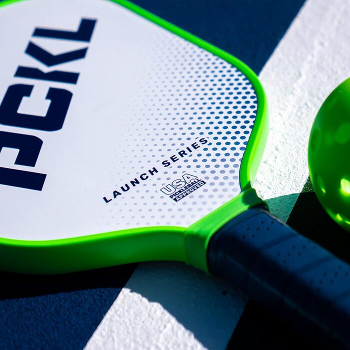 PCKL Launch Series – преміум ракетка для піклболу | Одобрено USA Pickleball | Фібергласова поверхня з великою зоною удару | Серцевина Honeycomb, колір Weiss/opulenter Garten