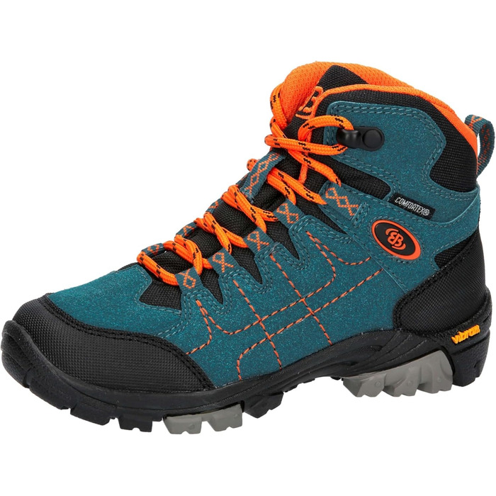Черевики трекінгові дитячі Brütting Mount Shasta Unisex (34 EU, Petrol Schwarz Orange)