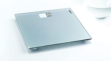 Електронна ваги для людей Exacta Comfort з LCD-дисплеєм, автоматичне вмикання/вимикання, безпечне скло, велика платформа, підвищена стійкість