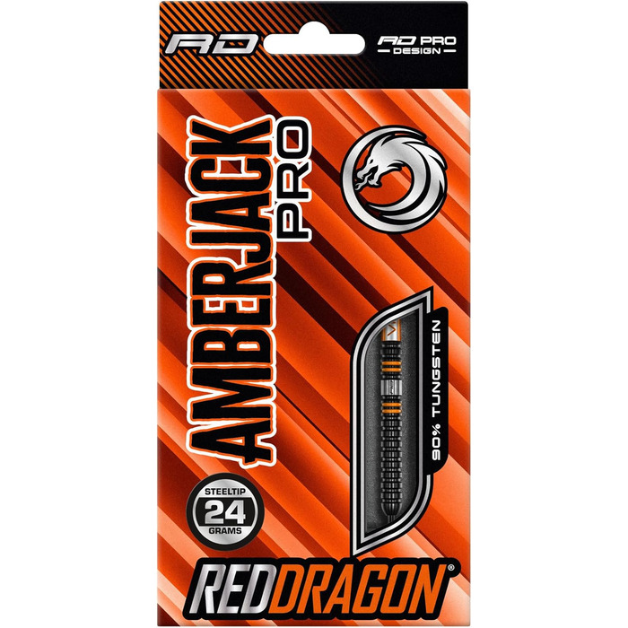Red Dragon Amberjack Pro Series преміум-вольфрамові дартс-набори з оперенням і стрижнями