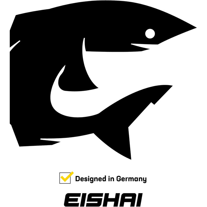 Надувна SUP-дошка EISHAI Sharkbite, комплект 7-в-1, з веслом, ременем безпеки, насосом, ремкомплектом, для жінок і чоловіків, навантаження до 130 кг, компактна, чорна