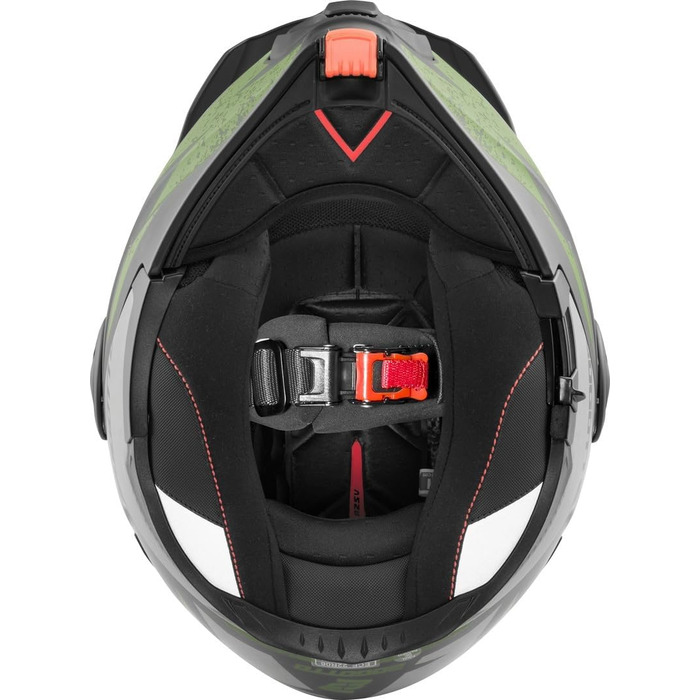 Шолом мотоциклетний Bogotto FG-102 Safari Fiberglas, чорний/сірий/зелений, M