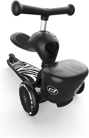 Біговел Scoot & Ride Highwaykick 1 Lifestyle з сидінням та кошиком (зебра)