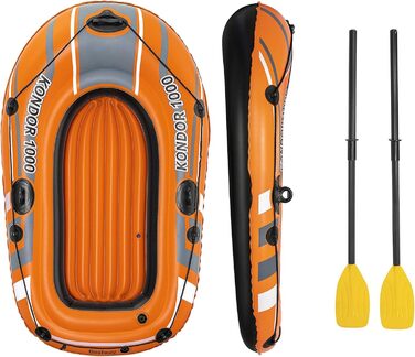 Надувний човен Bestway Kondor 1000, 155x93x30 см, для 1 людини, комплект