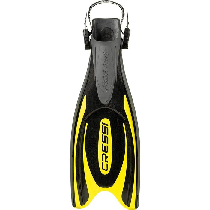 Ласти для дорослих Cressi Frog Plus M/L 42-45 чорні/жовті