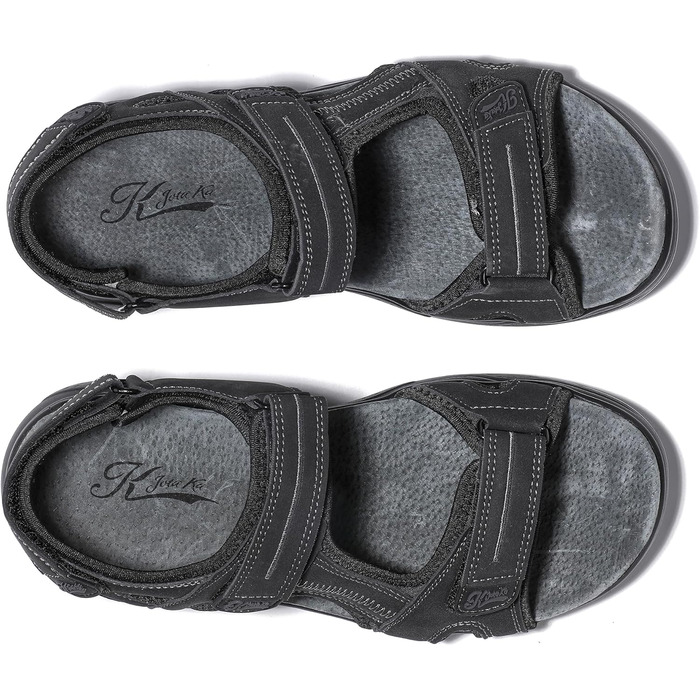 Чоловічі сандалі JOMIX на липучці, літні відкриті тапочки для трекінгу, чорні (43 EU)