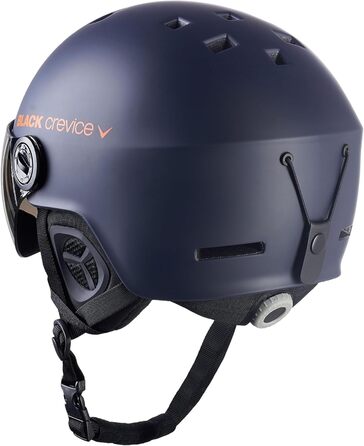 Шолом гірськолижний BLACK CREVICE Gstaad з візором (пілотський стиль) | Полікарбонат, дихаючий, регульований | для чоловіків та жінок