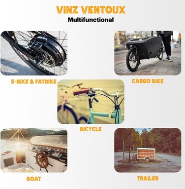 Ланцюговий замок для велосипеда та електровелосипеда VINZ Ventoux із загартованої сталі, 6 мм, з ключами (90-200 см)