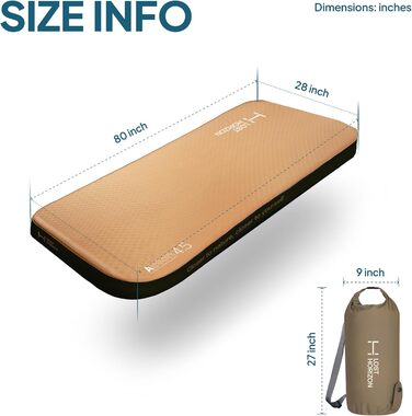 Каремат самонадувний Lost Horizon Air & Foam Twin 11 см з насосом (Isomatte)