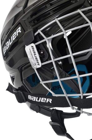 Дитячий хокейний шолом Bauer Prodigy з захисною решіткою, червоний, універсальний розмір