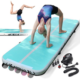 Гімнастичний надувний мат Apollo Air Mat Pro 3/4 м – повітряна акробатична доріжка для дорослих і дітей, для дому та вулиці