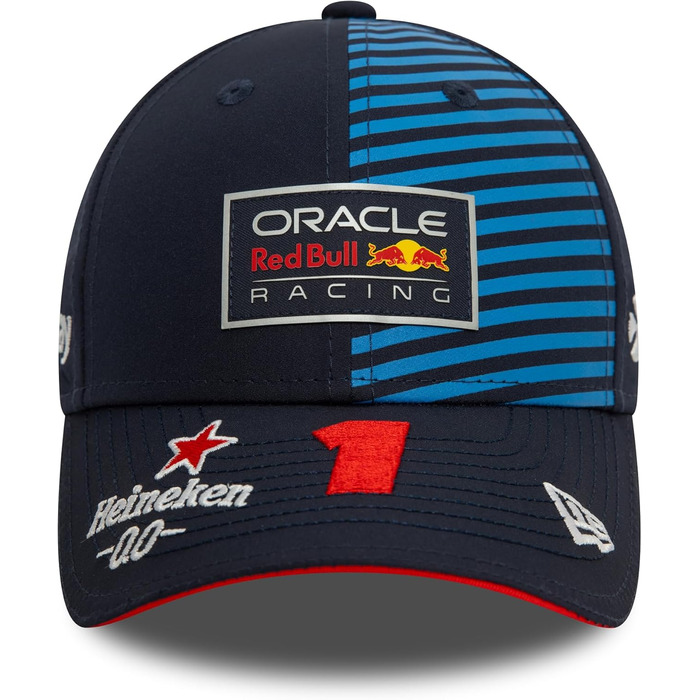 Кепка New Era Red Bull Racing Формула 1 – офіційний мерч, Формула 1, кепка 9FORTY, для дітей, Max Verstappen, блакитна, універсальний розмір