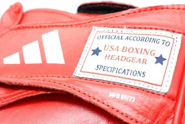 Захисний боксерський шолом adidas IBA, унісекс, червоний, розмір S