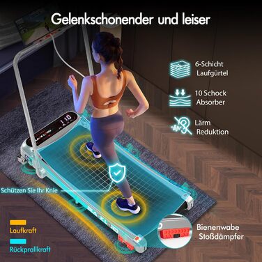 Електричний біговий тренажер BLACK LORD з нахилом 9%, 3.2 PS, Walking Pad 4-в-1 для дому та офісу, 12 програм, динамік, 140 кг