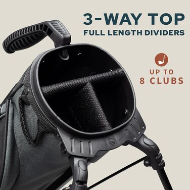 Гольф сумка Sunday Golf Loma XL – Легка сумка з ременем та стійкою – Зручна сумка для пітч-н-патт гольфу – для полів Par 3 та Executive, 3,4 фунти (Універсальний розмір, Колір: Місячна зелень)