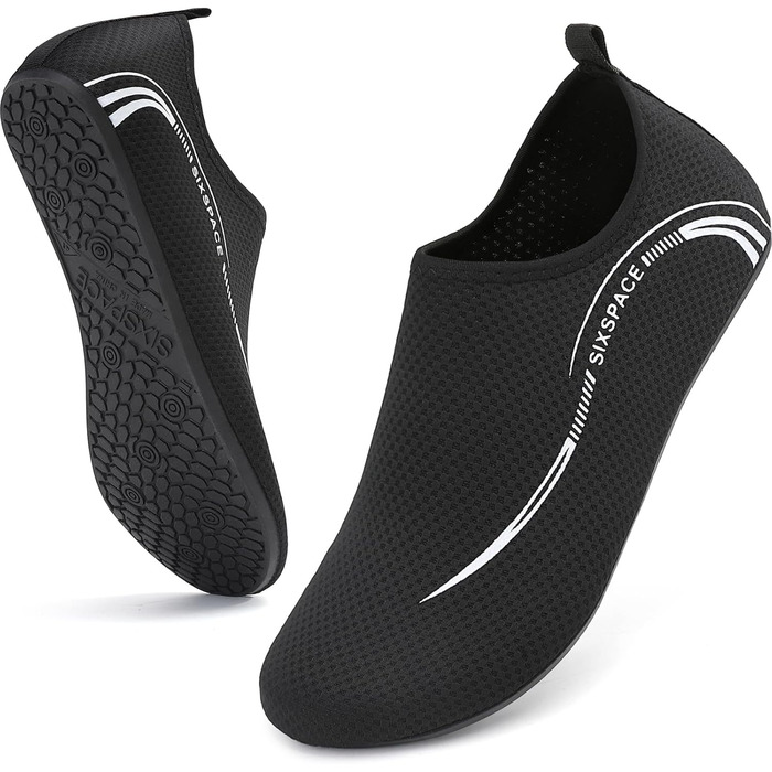 Шкарпетки для плавання та водних видів спорту Sixspace, чорні, розмір 34-47