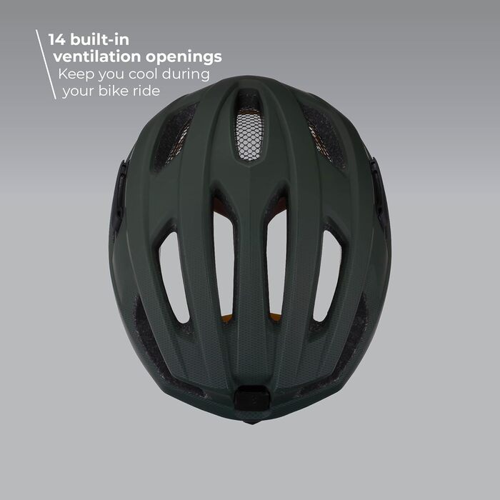 Велошолом BBB Cycling Dune 2.0 для чоловіків та жінок, оливковий, для гірського та шосейного велосипеда, знімний козирок, сітка від комах, розмір L (58-62 см), з сумкою, BHE-22T