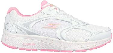 Кросівки Skechers Go Run Consistent Vivid Horizon для жінок (38.5 EU, біле шкіряне покриття з рожевими акцентами)
