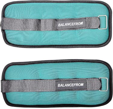 Набір манжетів BalanceFrom GoFit для ніг, рук, щиколоток та зап'ясть, регульовані, зелені