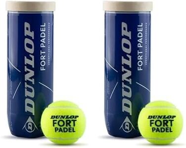 М'ячі для падел-тенісу Dunlop Fort Padel (3 шт.) – сертифіковані FIP, жовті