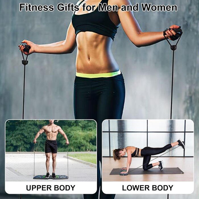 Багатофункціональна дошка для віджимань 30-в-1 з автоматичним лічильником, складаний тренажер для дому (груди, плечі, спина, трицепс) для чоловіків та жінок