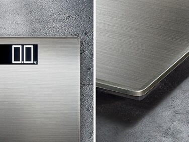 Ваги підлогові Soehnle Style Sense Safe 300, цифрові, нержавіюча сталь, до 300 кг, з великим LCD-дисплеєм