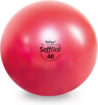 М'яч для гімнастики Pezzi Soffball MAXAFE 40 см, червоний, для фітнесу та реабілітації