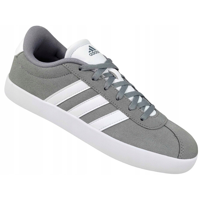 Кросівки Adidas VL Court 3.0 ID6314 шкіряні, сірі