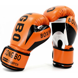 Боксерські рукавички для дітей 6 oz, Orange - для тренувань та спарингу (3-12 років)