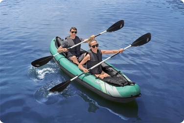 Надувний двомісний каяк Bestway Hydro-Force Ventura X2 з насосом, веслами та сумкою