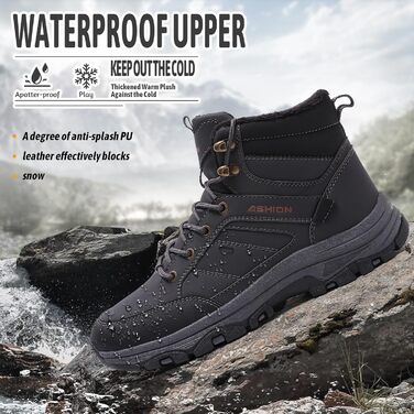 Черевики для туризму Littleplum Wanderschuhe, чоловічі, легкі, трекінгові, зимові, сірі, 39 EU CX