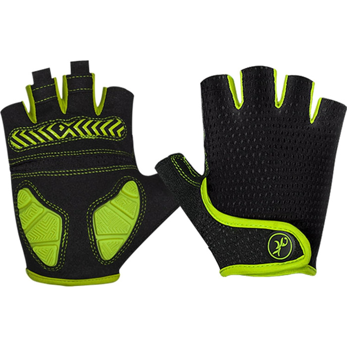 Велосипедні рукавички MOREOK для чоловіків та жінок, літні, безпальцеві, з гелевою вставкою, антиковзаючі, амортизуючі, для гірського велосипеда, шосе, даунхілу (Жовті, XXL)