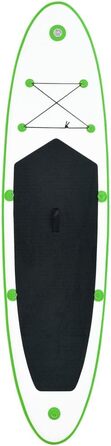 Надувна SUP-дошка для серфінгу vidaXL, комплект, 330x72x10 см, зелена