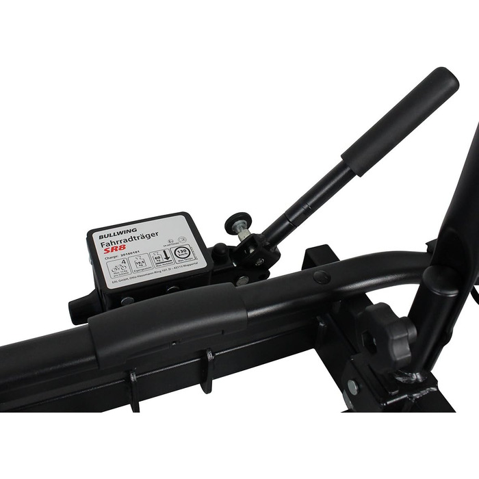 Велосипедний тримач Bullwing SR8 на 4 велосипеди для фаркопу авто, задній, відкидний, з замком та кріпленням до стіни