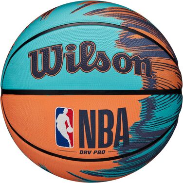 М'яч для баскетболу Wilson NBA Drv Pro Streak 7, синьо-оранжевий, для підлітків, універсальний