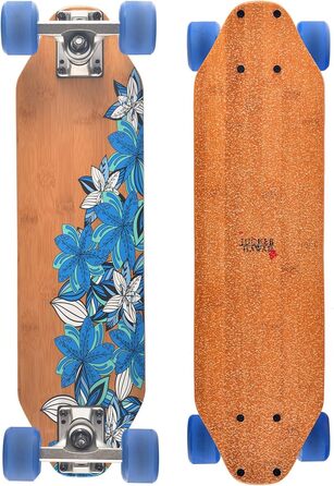 Скейтборд JUCKER HAWAII KAPUA Woodyboard, міський круїзер з дерева, для дітей і дорослих, міні-лонгборд, повністю зібраний