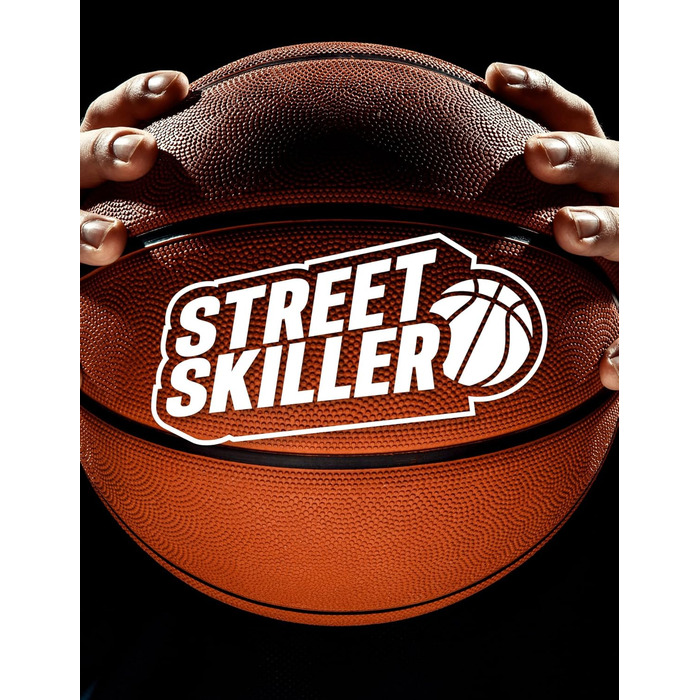 Баскетбольний кошик STREETSKILLER 43 см з дошкою, металевою сіткою та кріпленням для стіни, комплект для монтажу, для дітей і дорослих, для вулиці та приміщення, фіолетово-жовтий