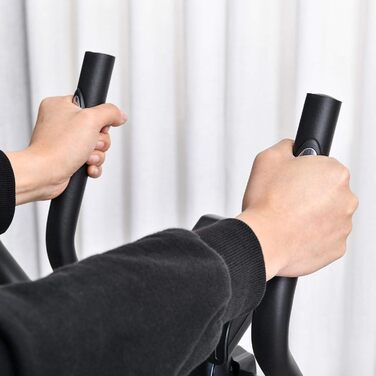 Еліптичний тренажер HOMCOM для дому з магнітною системою опору, 8 рівнів навантаження, 3 кг маховик, LCD-дисплей, до 100 кг