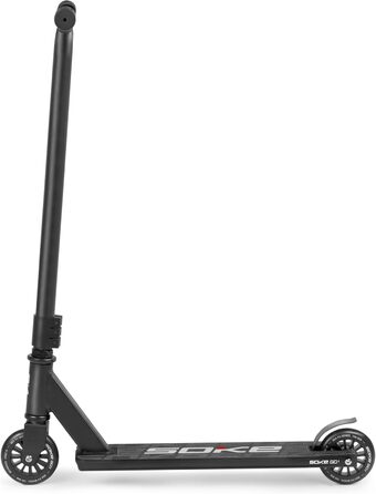SOKE Stunt Scooter GO! - трюковий самокат для дорослих та дітей, ABEC 9 підшипники, чорний | Макс. вага 100 кг