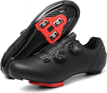 Велосипедні шкарпетки для чоловіків та жінок | Шкарпетки для шосейних велосипедів, сумісні з SPD, SPD-SL, Look Delta/Keo | Універсальні вело шкарпетки для Peloton, шосе та велотренажери | Легкі та дихаючі (42 EU, Чорний)