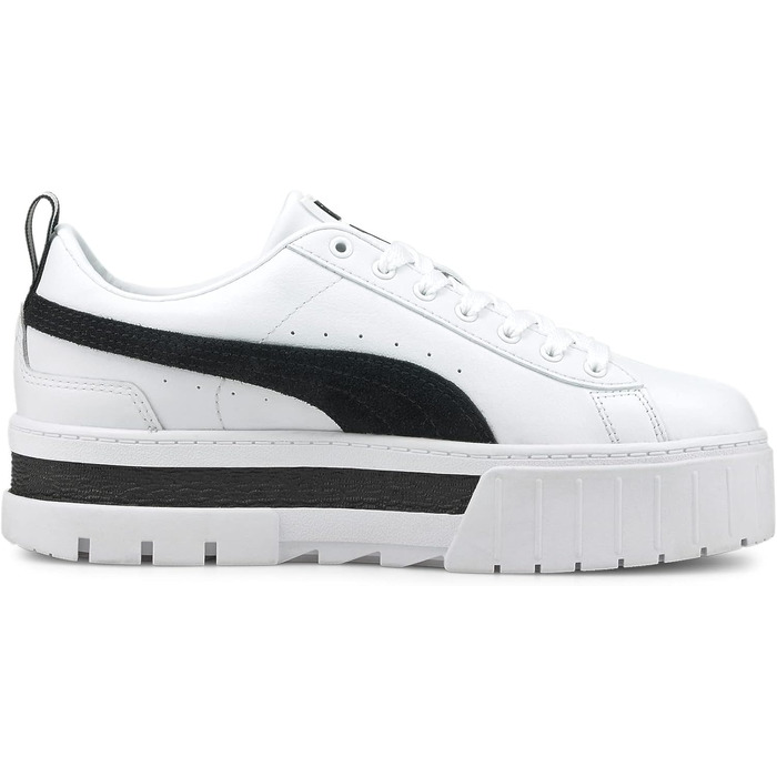Жіночі кросівки PUMA Mayze Wn's White Black — білі кеди на платформі, розмір 39 EU