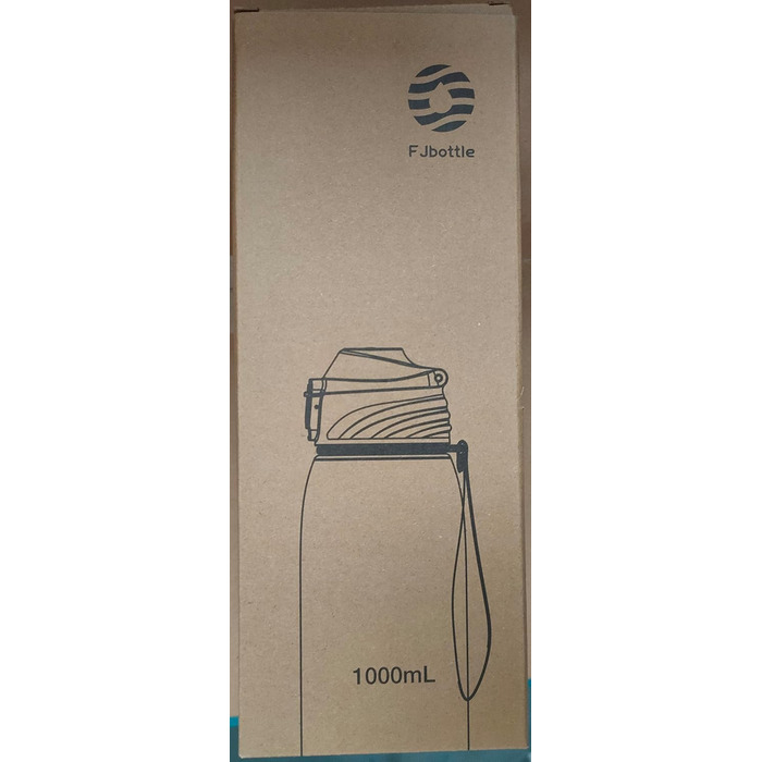 Дитяча термобутилка FJbottle з нержавіючої сталі 1 л, BPA-Free, герметична, для газованої води, спорт, школа, велосипед, чорна